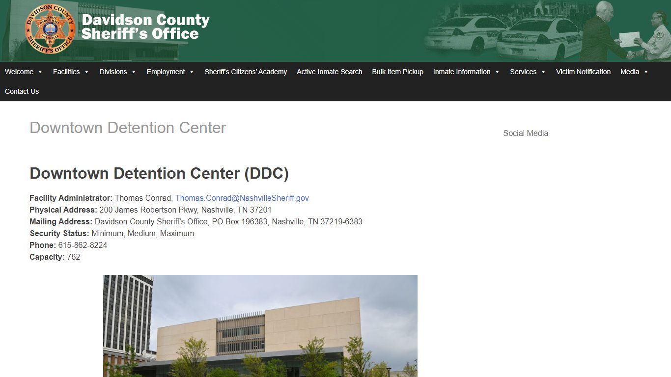 Downtown Detention Center – Davidson County Sheriff - Nashville